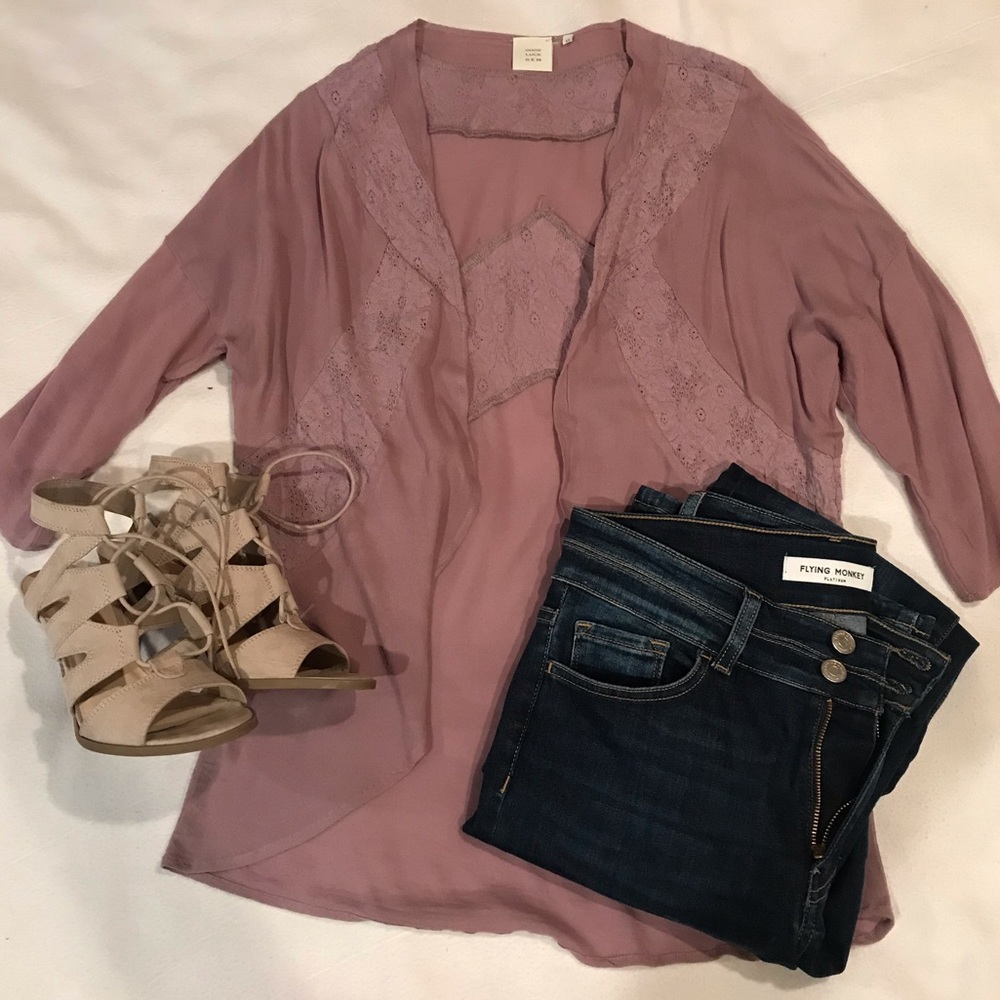♦️ Good Luck Gem open front cardigan top